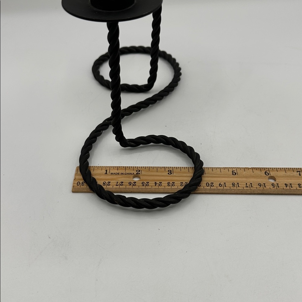 Twisted Iron Rustic Candle Holder. Industrial. - Picture 7 of 10
